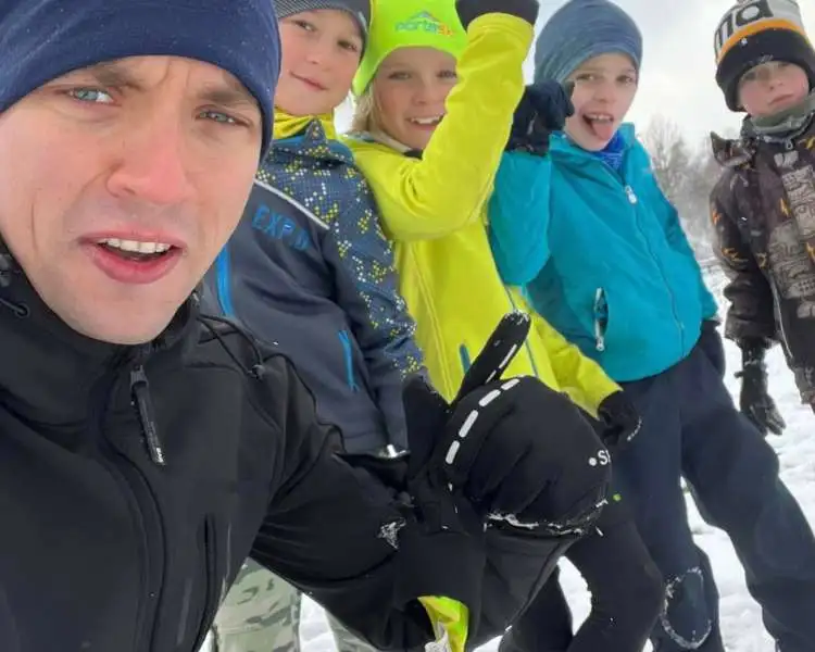 Ekipa Ninja Kids na zajęciach w zimę